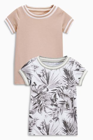 Pink/Grey Sporty T-Shirt Two Pack (3-16yrs)